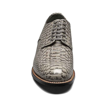 Stacy Adams Madison Gray Anaconda Print Plain Toe Oxford
