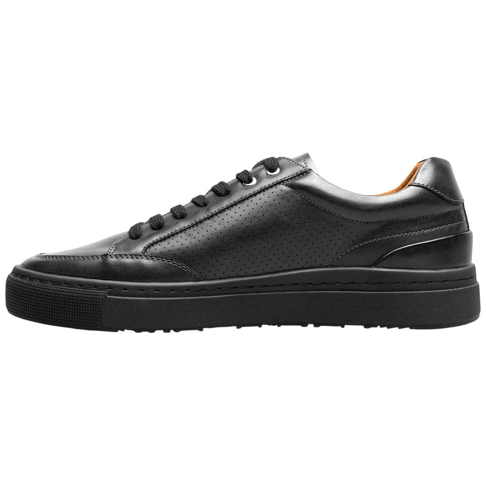 Stacy Adams Dorian Lace To Toe Sneaker - Black Smooth
