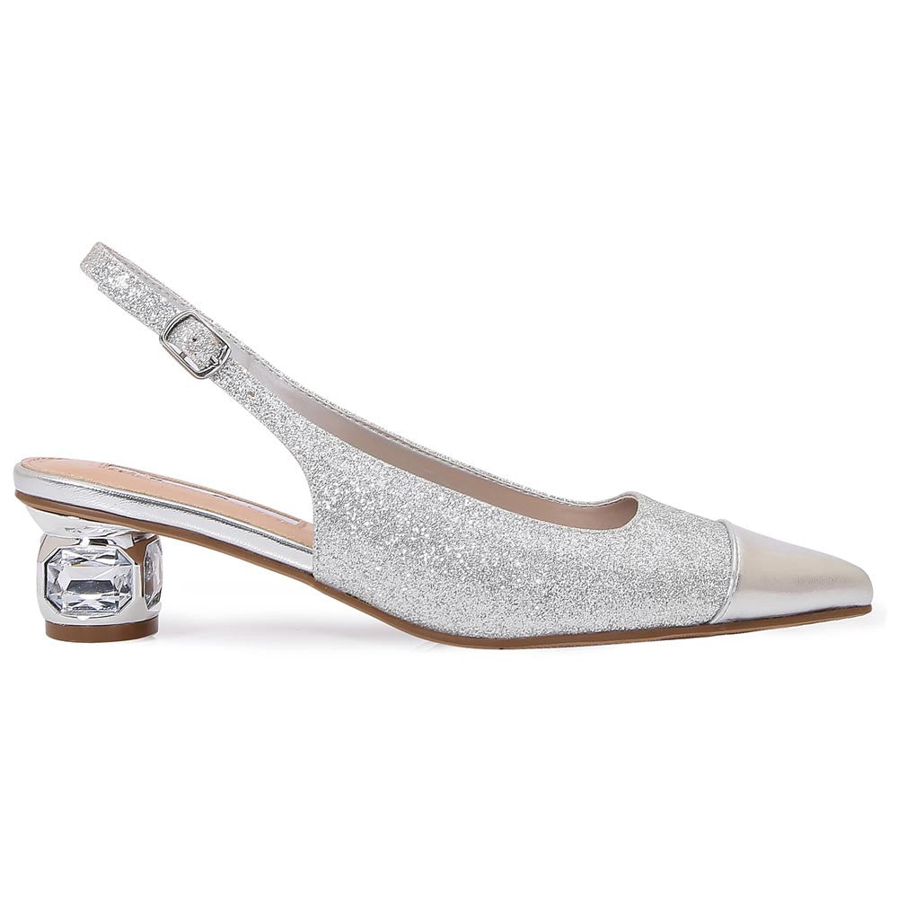 Lady Couture Saphire Pump 1.5” In Silver