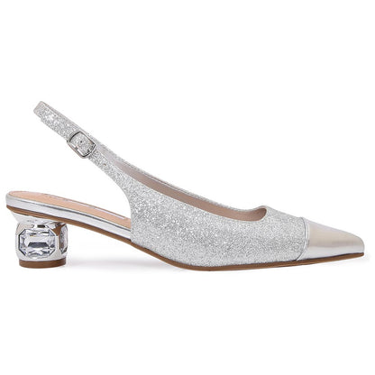 Lady Couture Saphire Pump 1.5” In Silver