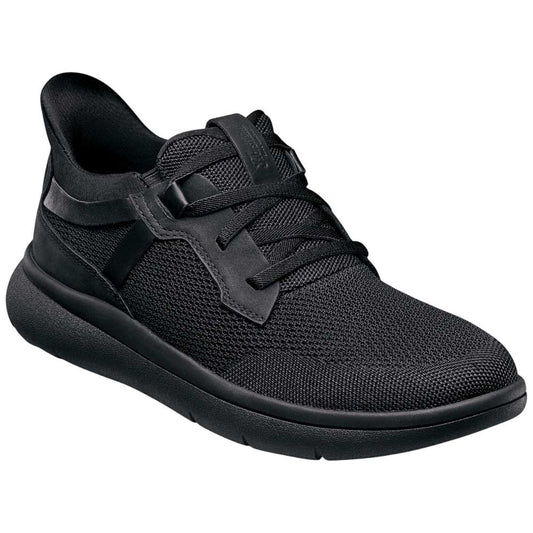 Florsheim Fleet Black Knit Elastic Lace Slip-On Casual Sneaker for Men