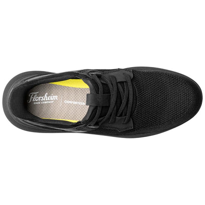 Florsheim Fleet Black Knit Elastic Lace Slip-On Casual Sneaker for Men