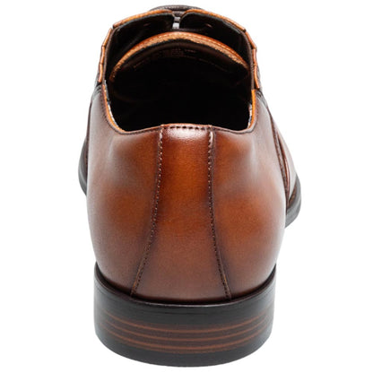 Stacy Adams Lucas Cap Toe Cognac Oxford Shoes for Men