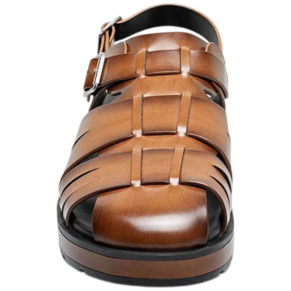 Stacy Adams Men's Largo Cognac Slingback Buckle Sandal