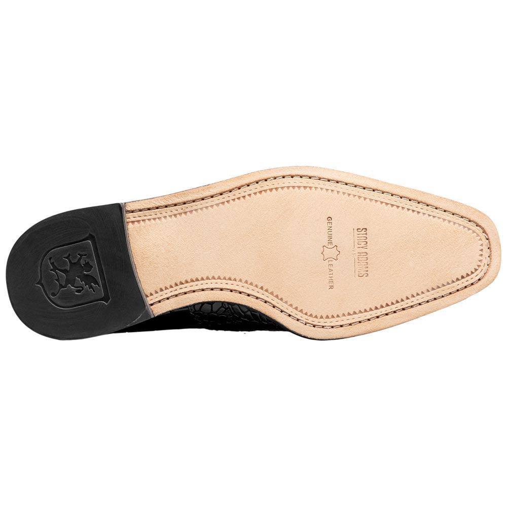 Stacy Adams Rubiano Moc Toe Buckle Strap Slip-On - Brown