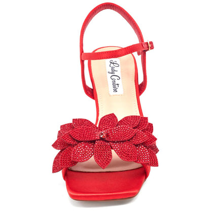 Lady Couture Lori Sandal 2” Heel in Red