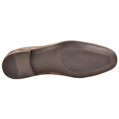 Corrente Men's Denim Leather Loafer - Brown