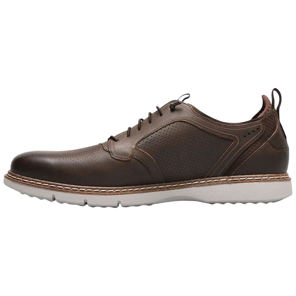 Stacy Adams Sync Plain Toe Elastic Lace Brown Casual Hybrid Shoes for Men