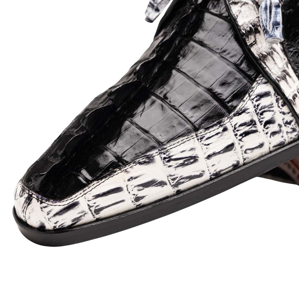 Marco Di Milano Caribe Derby Newspaper/Black Caiman Shoes