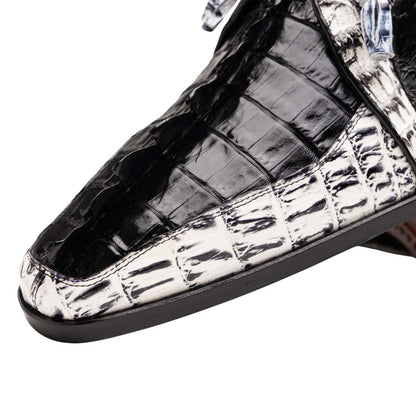Marco Di Milano Caribe Derby Newspaper/Black Caiman Shoes
