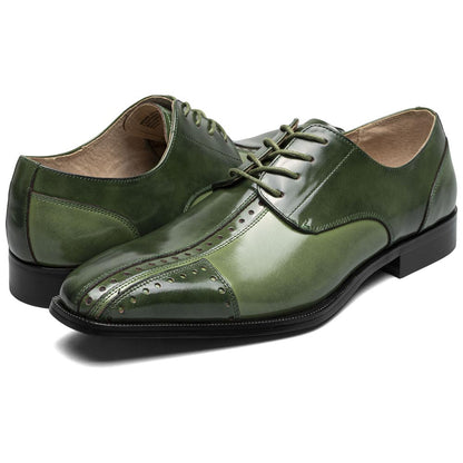 Palmento Modified Cap Toe Oxford | Stacy Adams Dress Shoes in Green Multi for Men