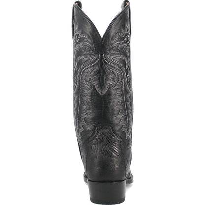 Dan Post Men’s Winston Black Exotic Lizard Leather 13” Round Toe Cowboy Boot