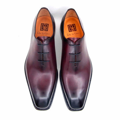 Ugo Vasare Jason Sr Burgundy Lace Up Oxford Shoes