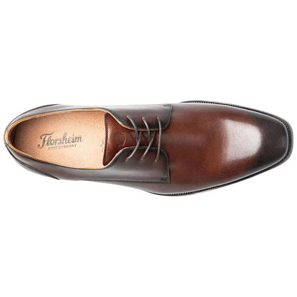 Florsheim Sorrento Lux Plain Toe Oxford - Brown Leather Dress Shoe