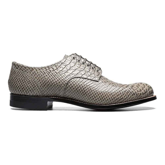 Stacy Adams Madison Gray Anaconda Print Plain Toe Oxford
