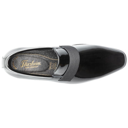 Florsheim Men's Hi Shine Black Patent Leather Strap Loafer Tux