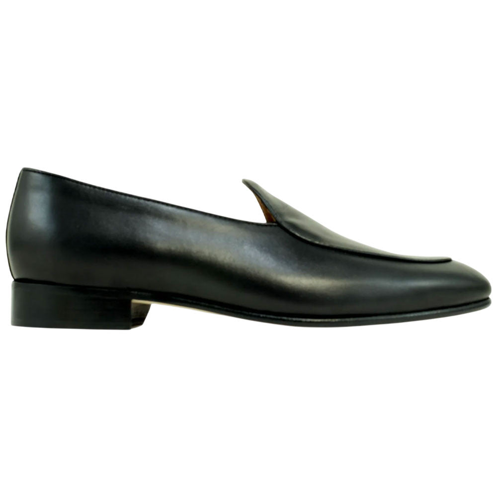 Alan Payne Primo Black Calfskin Belgian Loafer for Men