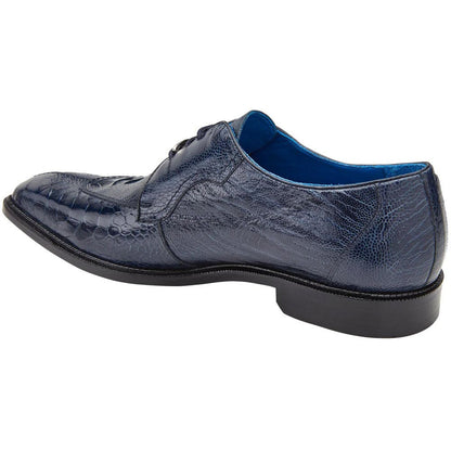 Belvedere Siena Men's Oxfords Navy Genuine Ostrich Shoe