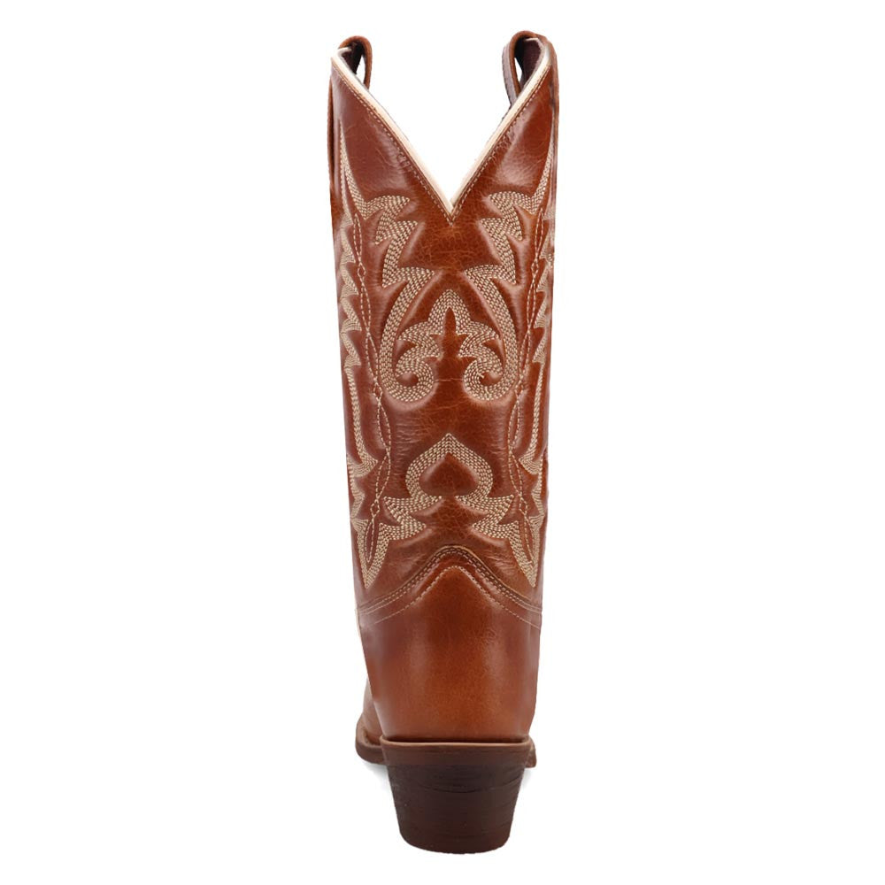 Laredo Carly Honey Leather Snip Toe Western Cowgirl Boots (USA Women Size)