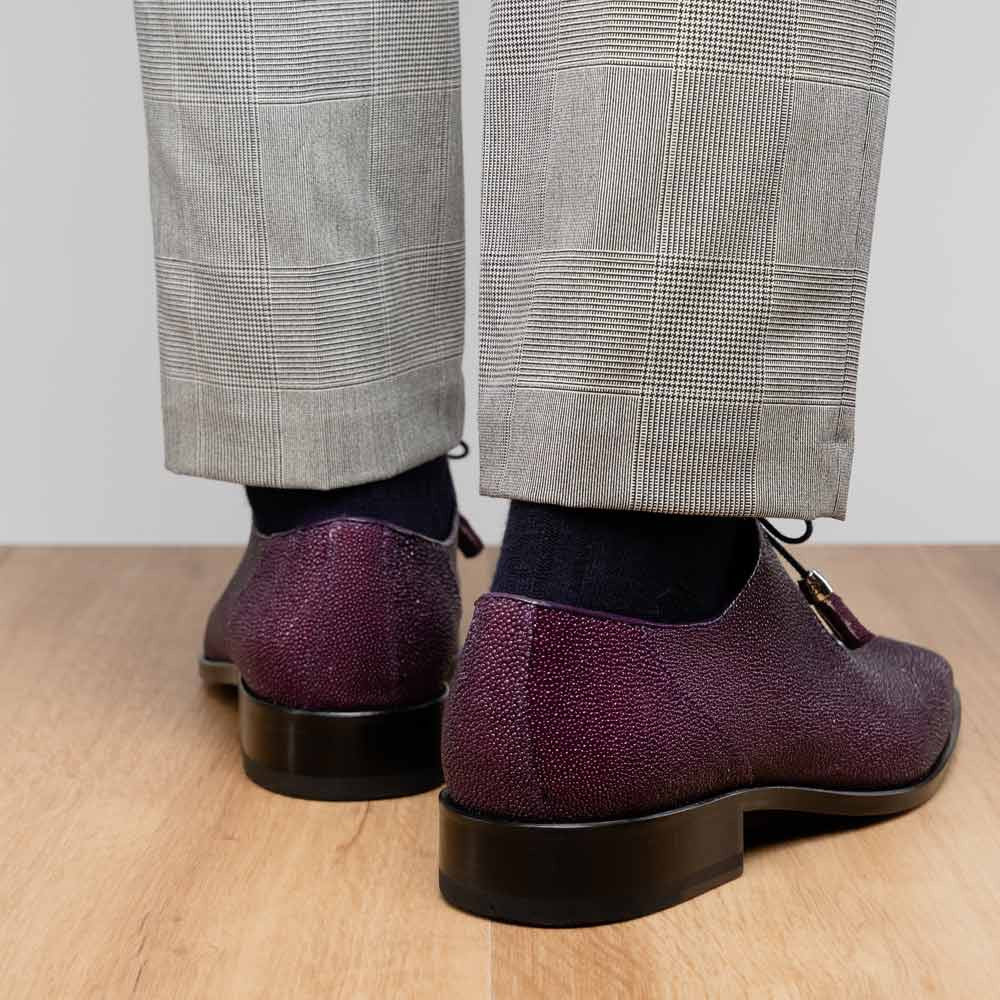 Marco Di Milano Rimini Genuine Stingray Lace-Up Shoe - Purple