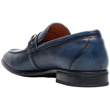 Florsheim Zaffiro Navy Moc Toe Bit Loafer II for Men