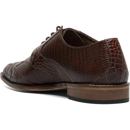 Stacy Adams Tristano Modified Bike Toe Oxford in Cognac