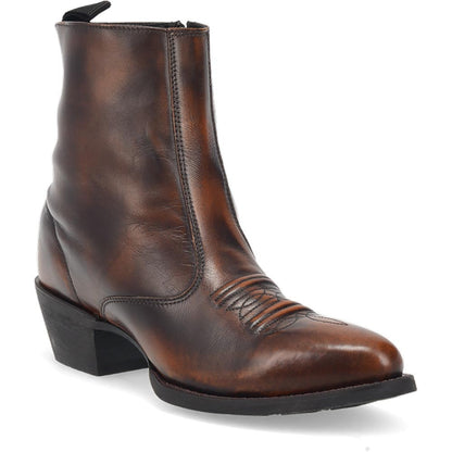 Laredo Fletcher Tan Leather Round Toe Inside Zipper Dress Boots (USA Men Size)