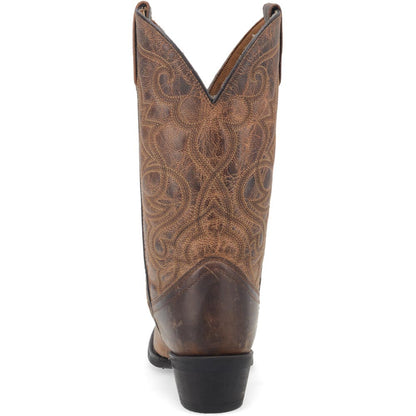 Laredo Maddie Tan Leather Round Toe Western Cowgirl Boots (USA Women Size)