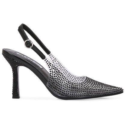 Lady Couture Irene 3.5” High Heel Pumps in Black