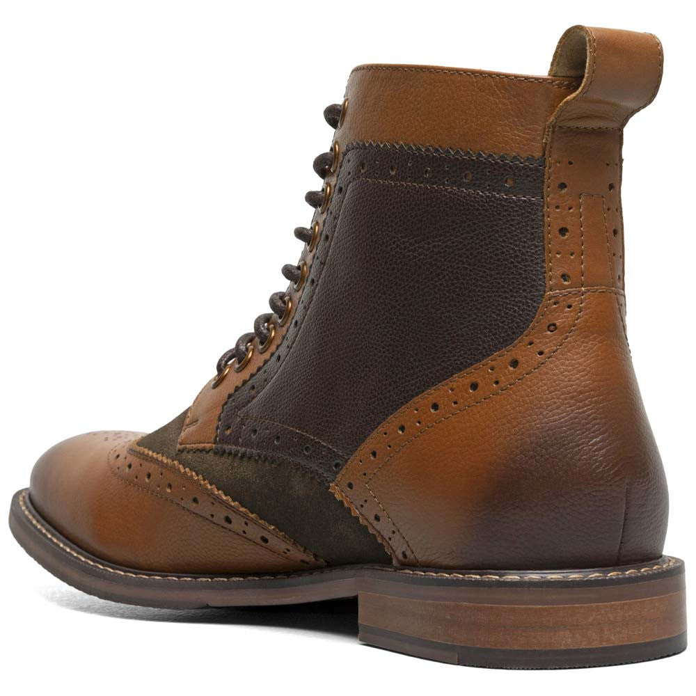 Finnegan Wingtip Lace Up Casual | Stacy Adams Casual Shoes in Olive Multi for Men