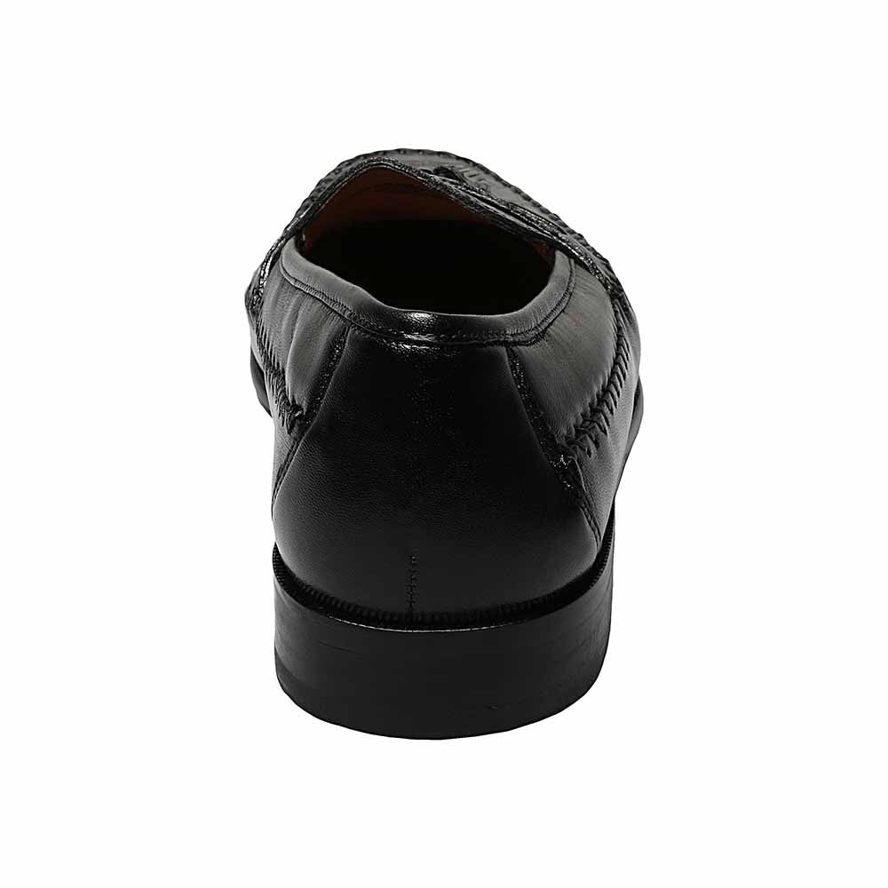 Florsheim Pisa Black Moc Toe Tassel Loafer