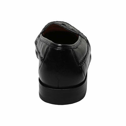 Florsheim Pisa Black Moc Toe Tassel Loafer