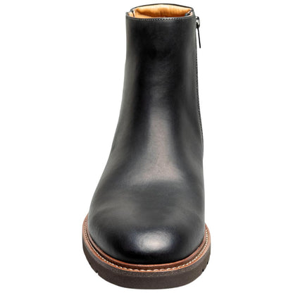 Florsheim Redford Black Crazy Horse Men's Plain Toe Side Zip Boot