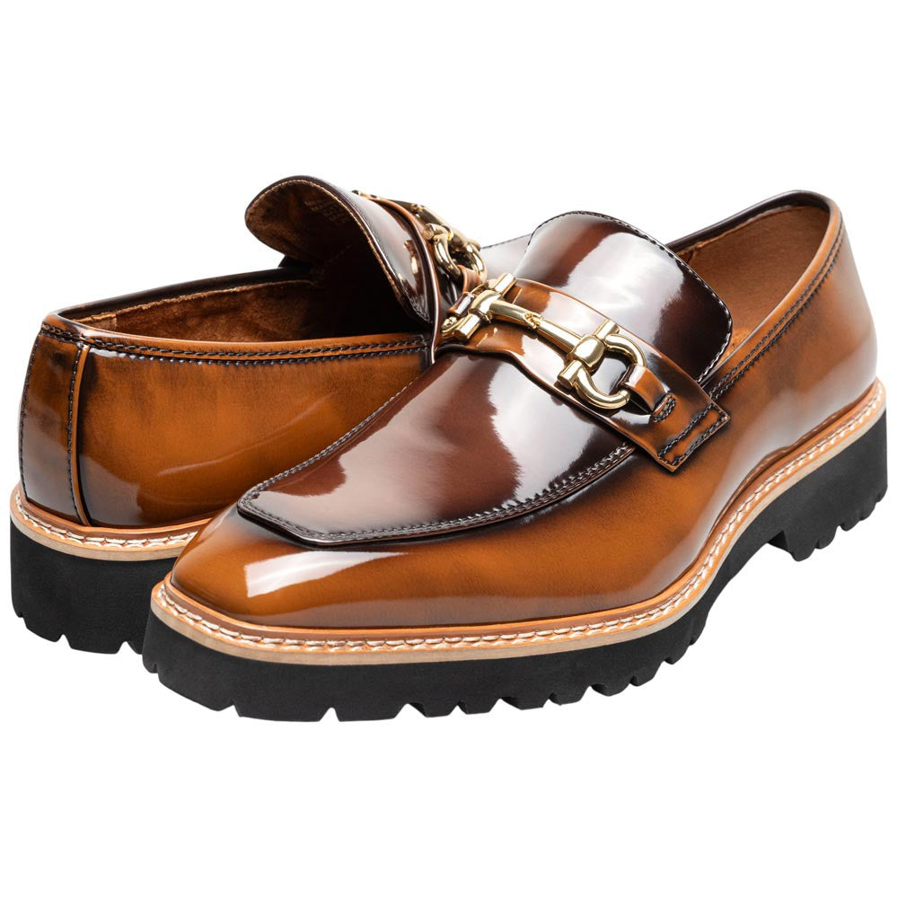 Stacy Adams Carabello Moc Toe Bit Slip-On - Brown Multi