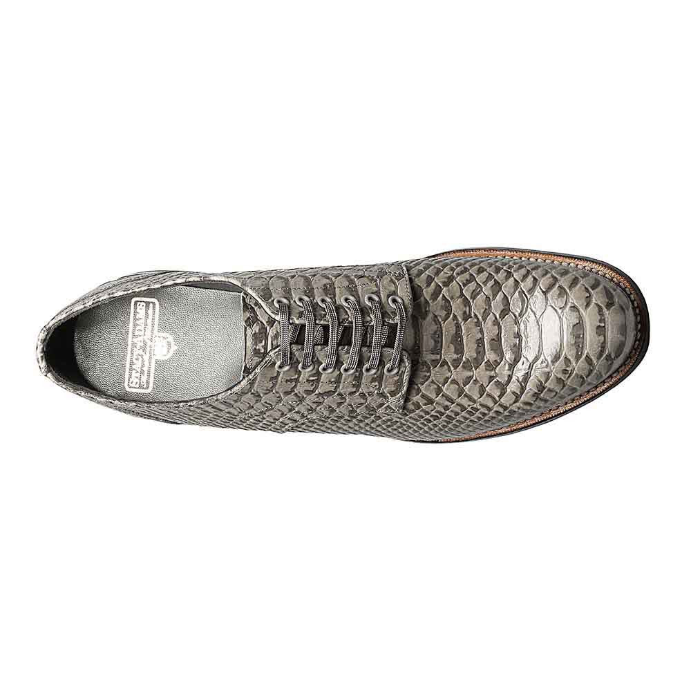Stacy Adams Madison Gray Anaconda Print Plain Toe Oxford