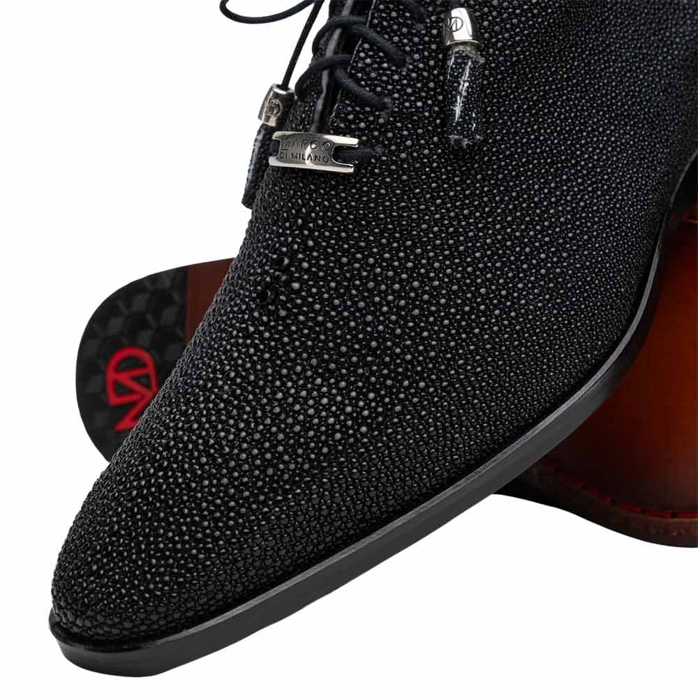 Marco Di Milano Rimini Genuine Stingray Lace-Up Shoe - Black