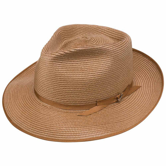 Stetson Stratoliner Cognac Bound Edge Firm Finish Cowhide Sweat Band Hat