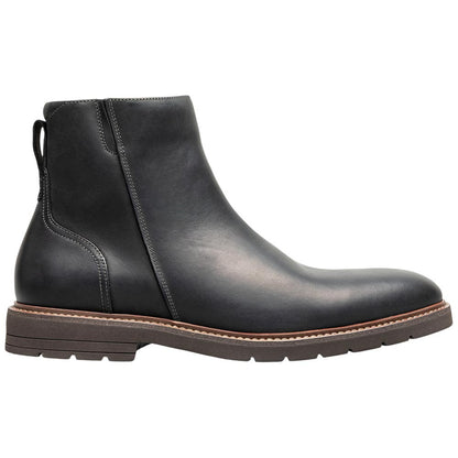 Florsheim Redford Black Crazy Horse Men's Plain Toe Side Zip Boot