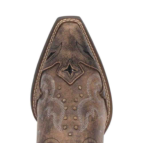 Laredo Lucretia Black & Tan Leather Boots