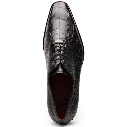 Marco Di Milano Bono Black Alligator Dress Shoes
