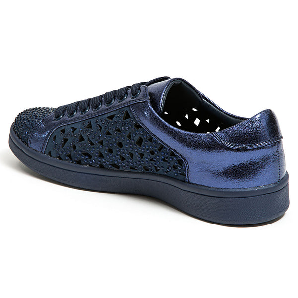 Lady Couture Paris Navy Embellished Sneakers