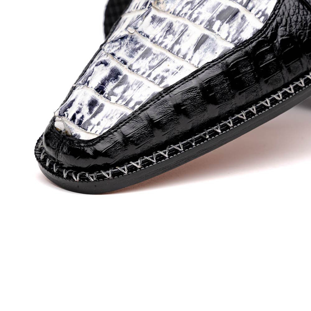Caribe Men’s Genuine Hornback Caiman Crocodile Dress Derby | Marco Di Milano