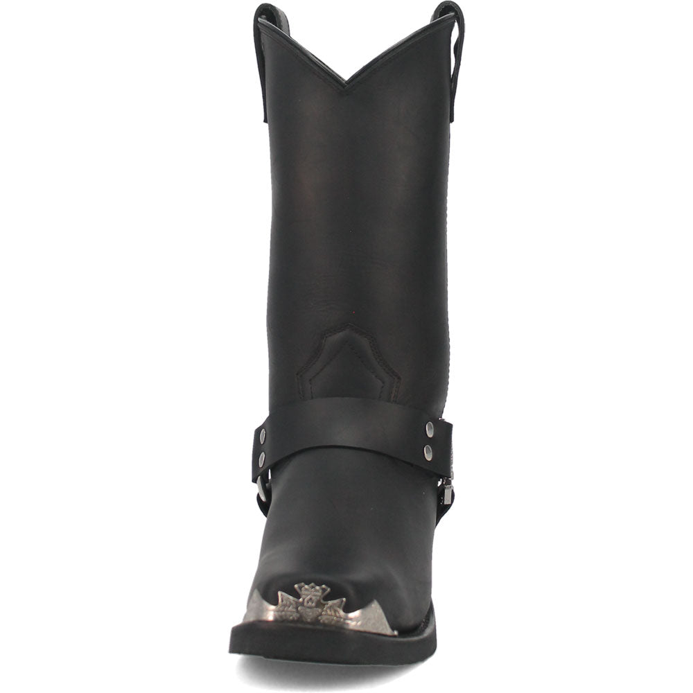 Dingo Chopper Black Leather Biker Boots