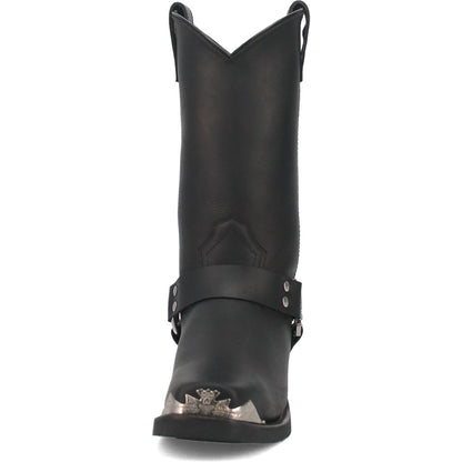 Dingo Chopper Black Leather Biker Boots