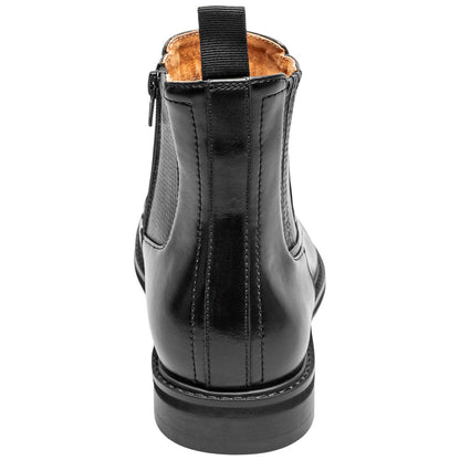 Stacy Adams Berkshire Cap Toe Side Zip Boot - Black