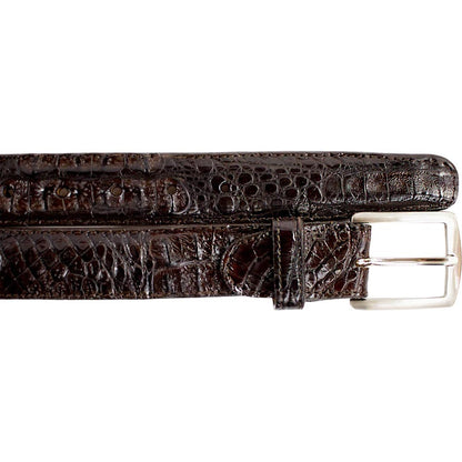Belvedere Men's Brown Crocodile Belt