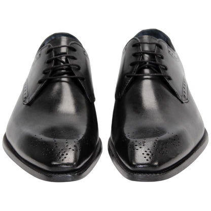 Duca Di Matiste Arpino Men's Oxford Black Calf-Skin Leather Shoes