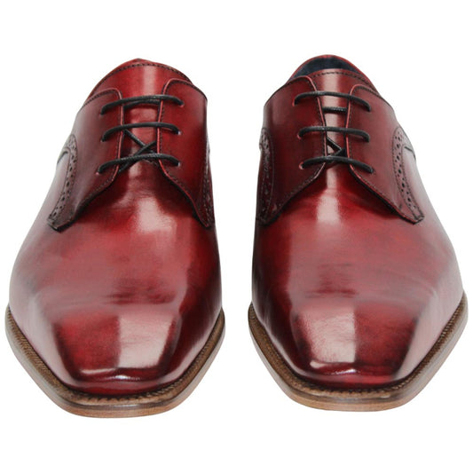 Spada Red Calfskin Leather Oxford | Duca Dress Shoes for Men