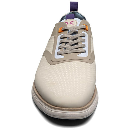 Stacy Adams Men’s Plain Toe Cream Elastic Lace Up Casual Hybrid Everidge