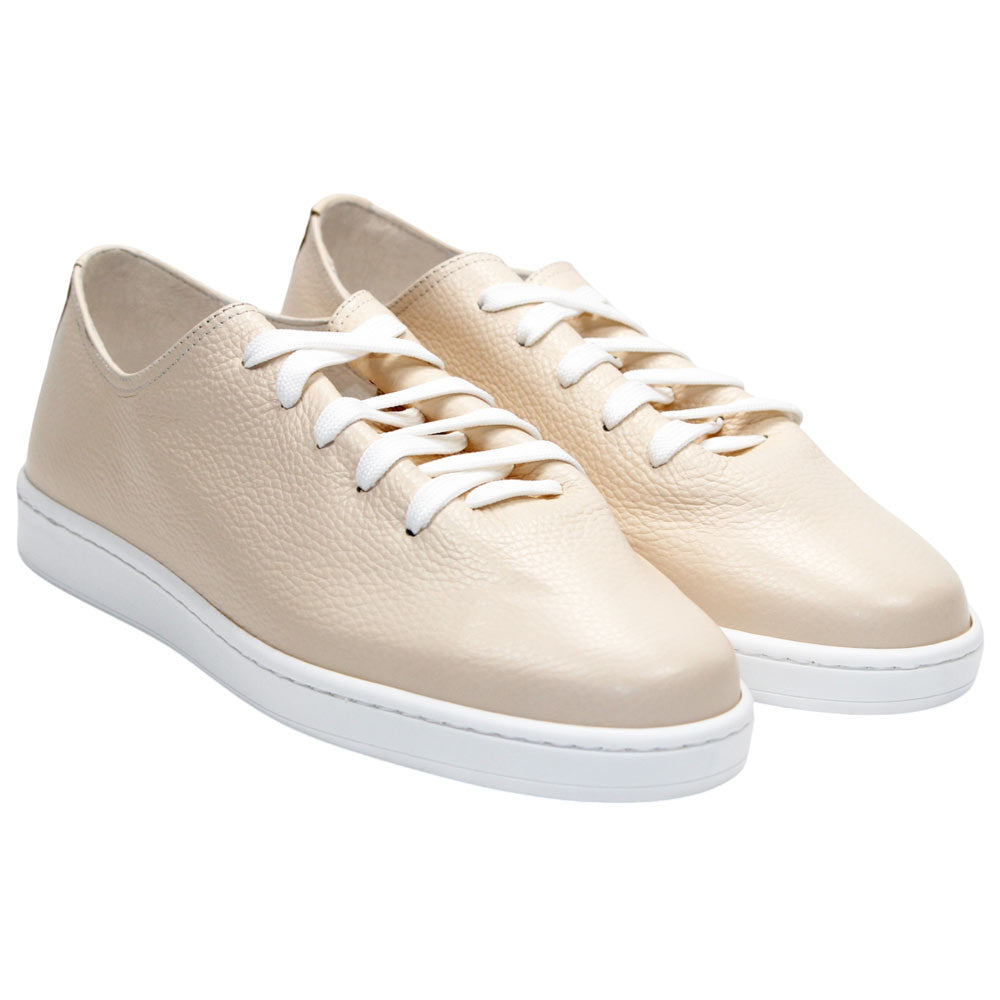DUCA Max Latte Men's Italian Leather Luxury Sneakers